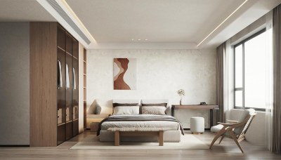 侘寂卧室3D模型下载